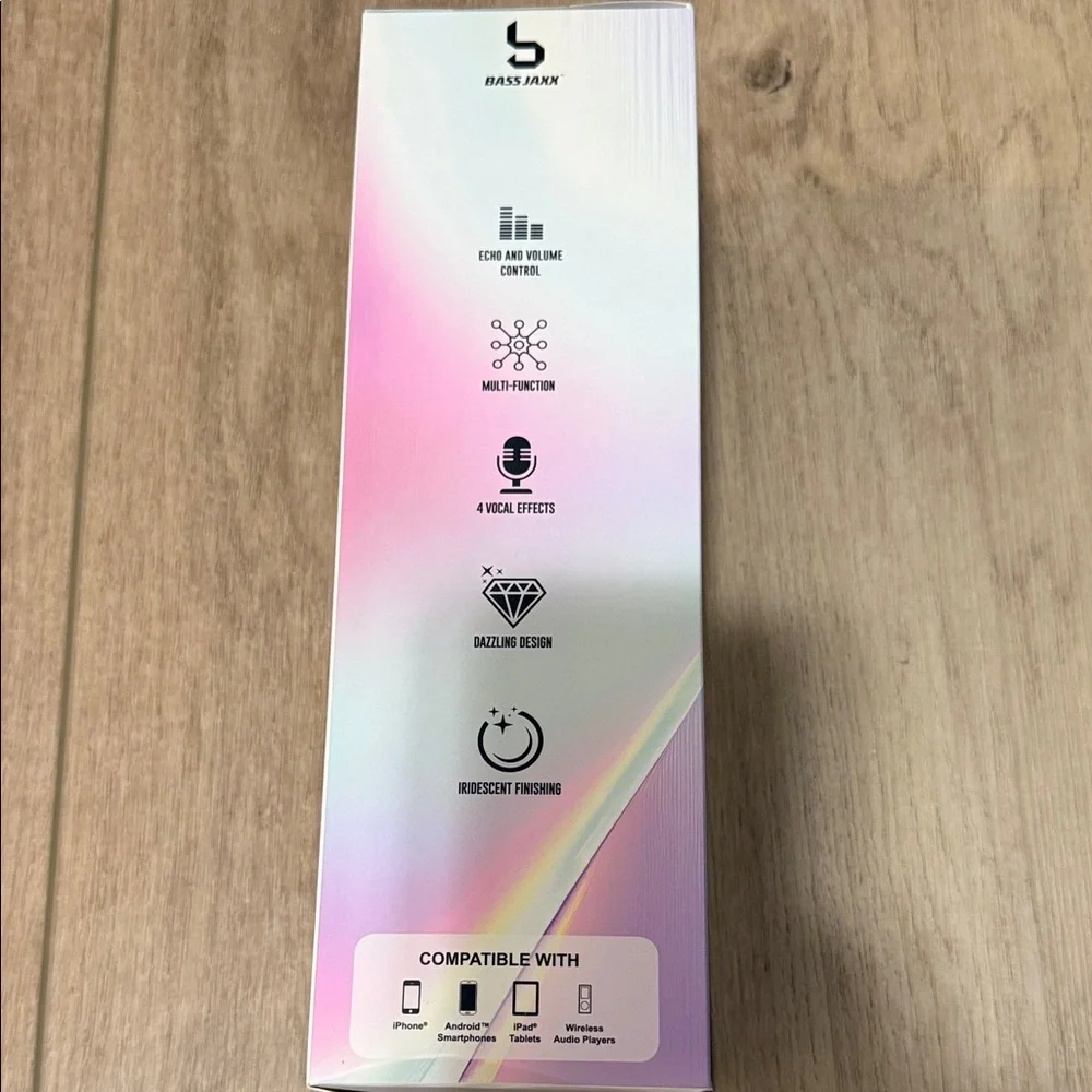 Bling Iridescent Bluetooth Karaoke Microphone -